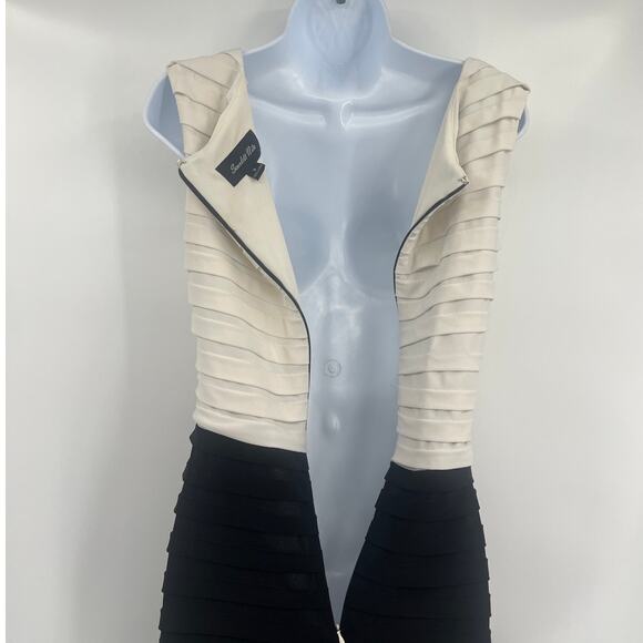 Scarlett Nite Bandage Dress 6 Holiday Elegant Formal Colorblock Old Hollywood - Picture 7 of 10